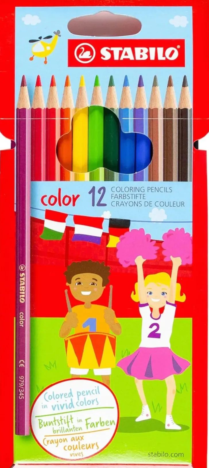 Stabilo Color 1912/77-11 12 Kpl Varikynat Pitka