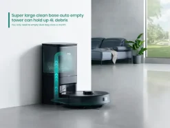 Tcl Sweeva 6500 Robotti-Imuri Tyhjennystelakalla