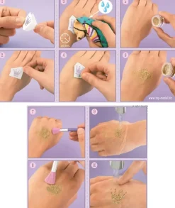 Topmodel Kimalletatuointisetti Ballet